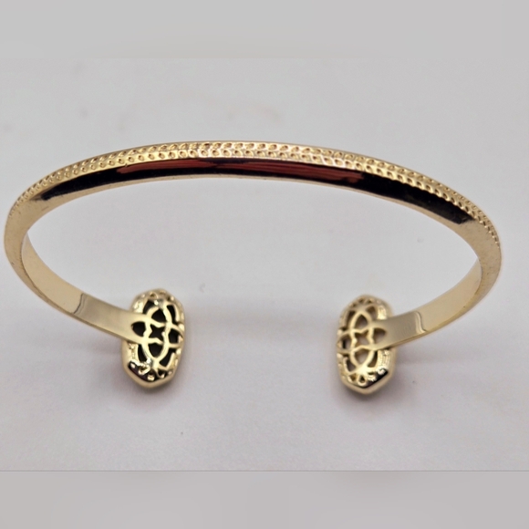 KENDRA SCOTT Cuff Bracelet Drusy Stone in Gunmetal Gold Plated - Picture 7 of 8